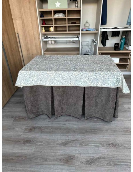 Conjunto Antimanchas Extragruesa Ultraeficiente Chocolate con Tapete Vainilla