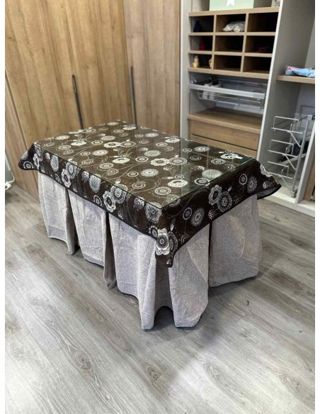 Ropa Antimanchas Extragruesa Ultraeficiente Gris Claro con Tapete Mandala