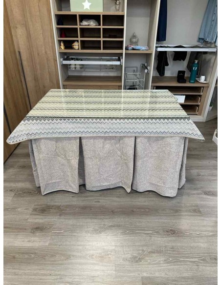 Ropa Antimanchas Extragruesa Ultraeficiente Gris Claro con Tapete Estriado