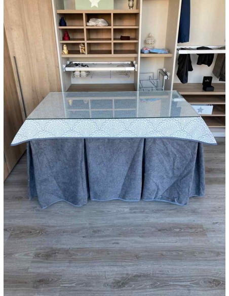 Ropa Antimanchas Extragruesa Ultraeficiente Gris con Tapete Sol