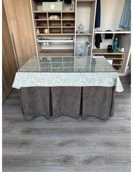 Ropa Antimanchas Extragruesa Ultraeficiente Chocolate con Tapete Vainilla