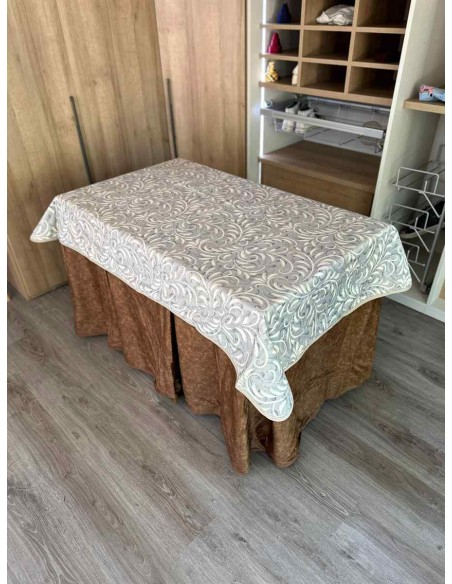 Conjunto Forro de Borrego Gran Capacidad Calórica Chocolate con Tapete Vainilla