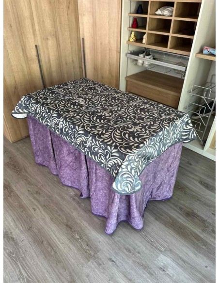 Conjunto Forro de Borrego Gran Capacidad Calórica Morada con Tapete Nature