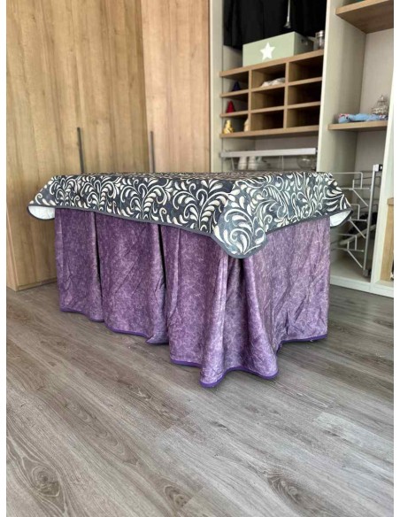 Conjunto Forro de Borrego Gran Capacidad Calórica Morada con Tapete Nature