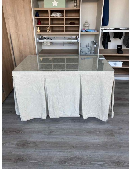 Ropa Chenilla 8 Pliegues color Beige