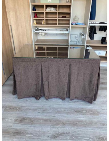 Ropa Chenilla 8 Pliegues color Chocolate