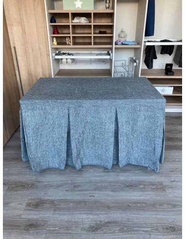 Conjunto Chenilla 8 Pliegues color Gris