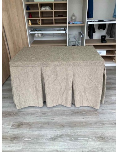 Conjunto Chenilla 10 Pliegues color Topo