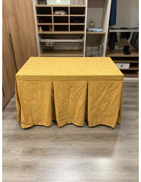 Conjunto Chenilla 10 Pliegues color Mostaza