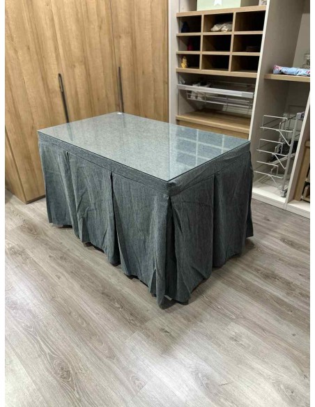 Conjunto Chenilla 10 Pliegues color Gris