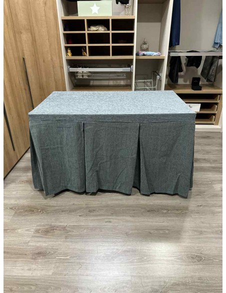 Conjunto Chenilla 10 Pliegues color Gris