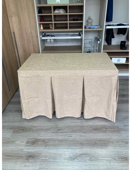 Conjunto Chenilla 10 Pliegues color Beige