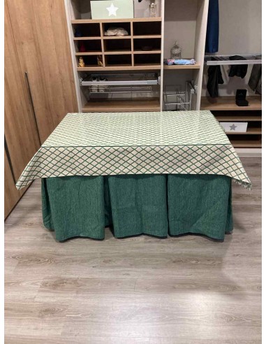 Ropa Chenilla 10 Pliegues color Verde...