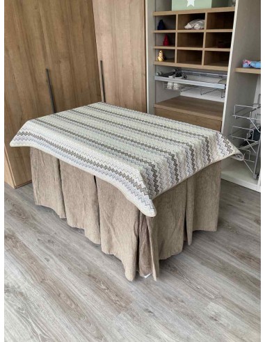 Ropa Chenilla 10 Pliegues color Topo...