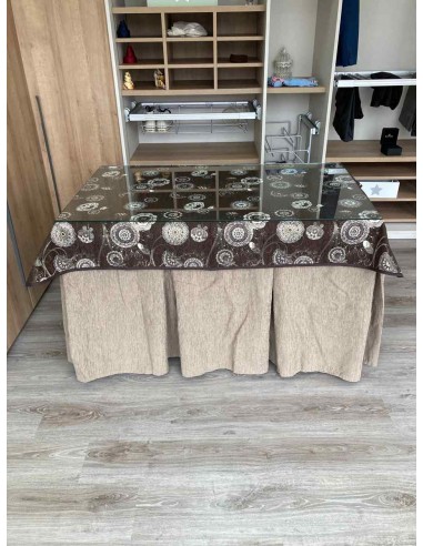 Ropa Chenilla 10 Pliegues color Topo...