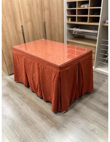 Ropa Chenilla 10 Pliegues color Teja