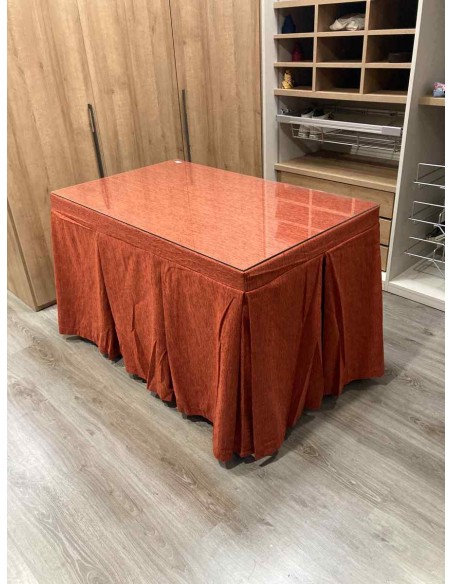 Ropa Chenilla 10 Pliegues color Teja