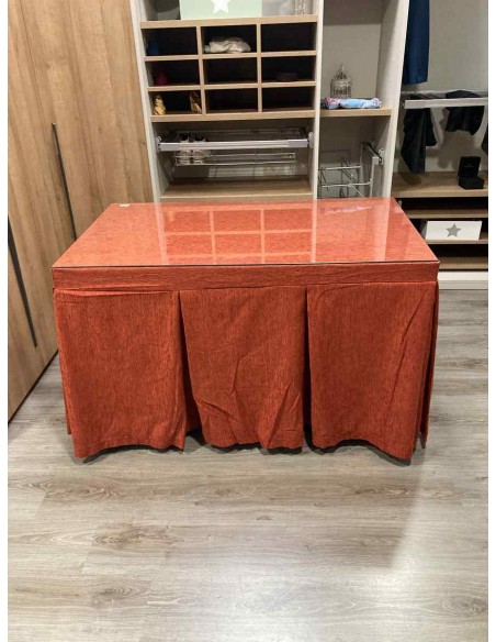 Ropa Chenilla 10 Pliegues color Teja