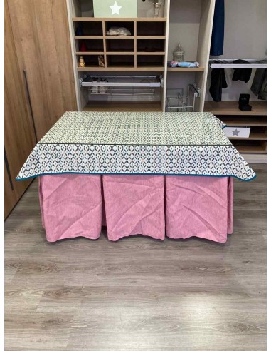 Ropa Chenilla 10 Pliegues color Rosa...