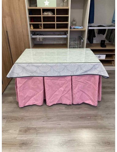 Ropa Chenilla 10 Pliegues color Rosa...