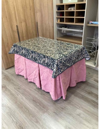 Ropa Chenilla 10 Pliegues color Rosa...