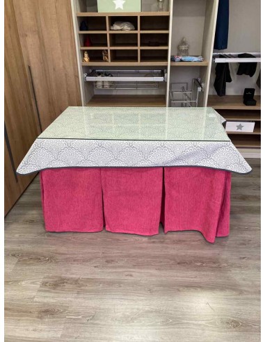 Ropa Chenilla 10 Pliegues color Rosa...