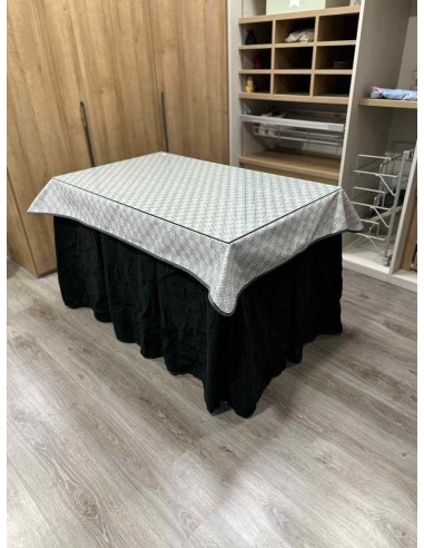 Ropa Chenilla 10 Pliegues color Negro...