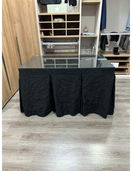 Ropa Chenilla 10 Pliegues color Negro