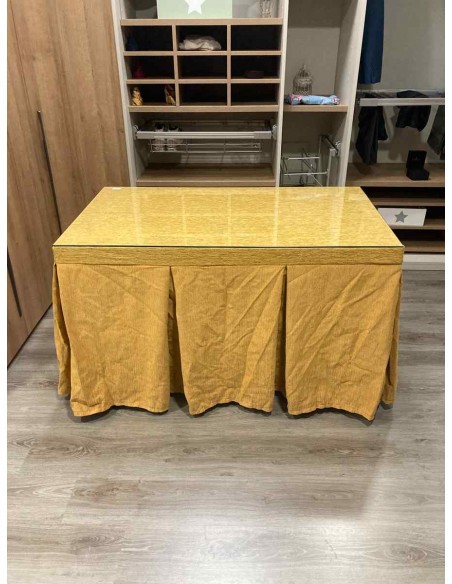 Ropa Chenilla 10 Pliegues color Mostaza