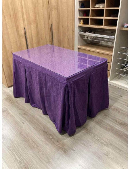 Ropa Chenilla 10 Pliegues color Morado