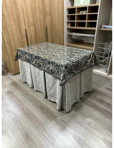 Ropa Chenilla 10 Pliegues color Gris...