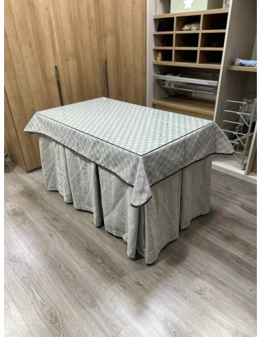 Ropa Chenilla 10 Pliegues color Gris...