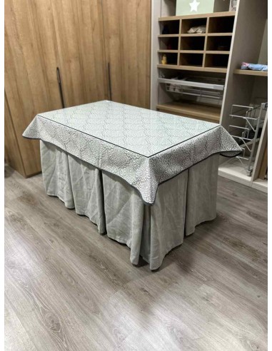 Ropa Chenilla 10 Pliegues color Gris...