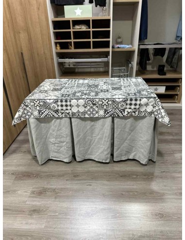 Ropa Chenilla 10 Pliegues color Gris...