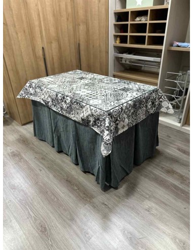 Ropa Chenilla 10 Pliegues color Gris...