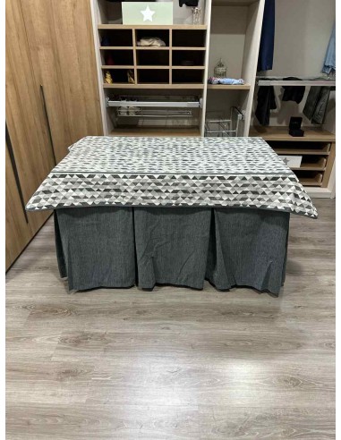 Ropa Chenilla 10 Pliegues color Gris...