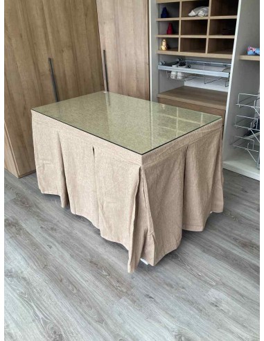 Ropa Chenilla 10 Pliegues color Beige