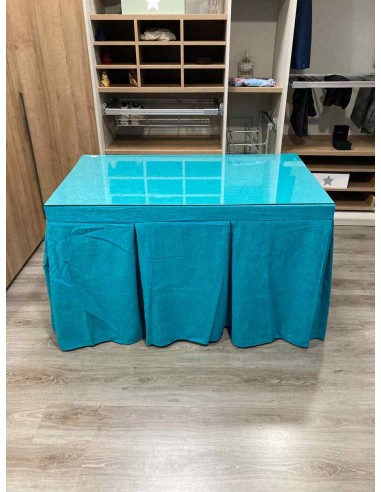 Ropa Chenilla 10 Pliegues color Azul