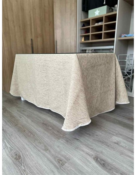 Ropa Chenilla gruesa Sin Pliegues color Beige