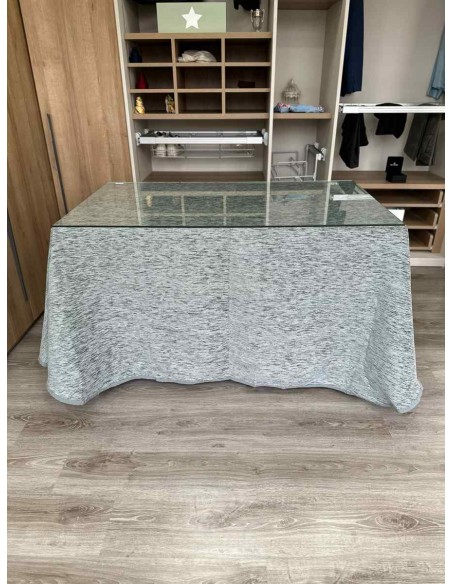 Ropa Chenilla gruesa Sin Pliegues color Gris