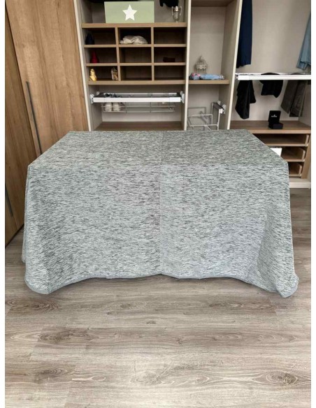 Conjunto Chenilla Sin Pliegues color Gris