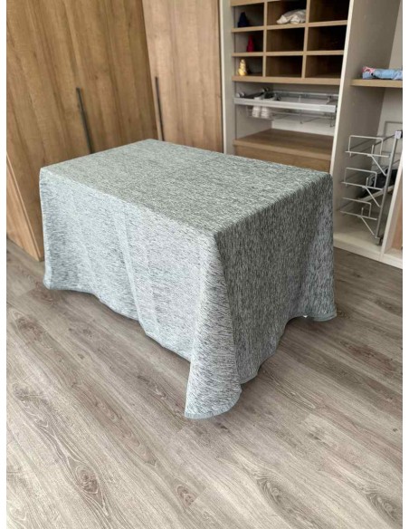 Conjunto Chenilla Sin Pliegues color Gris