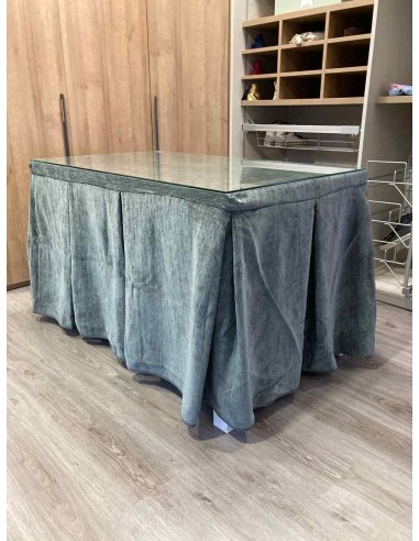 Ropa Doble Grueso 10 Pliegues Gris