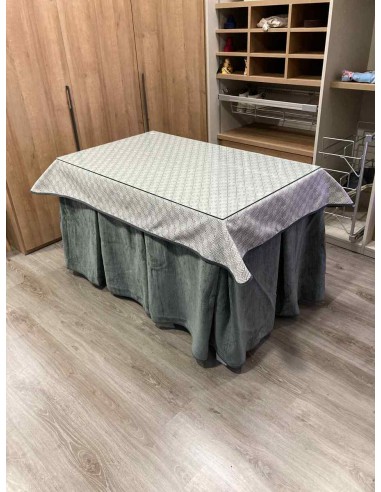 Ropa Doble Grueso 10 Pliegues Gris...