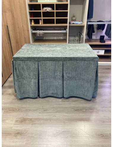 Conjunto Doble Grueso 10 Pliegues Gris