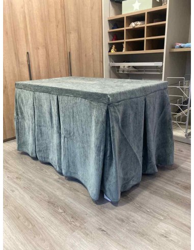 Conjunto Doble Grueso 10 Pliegues Gris