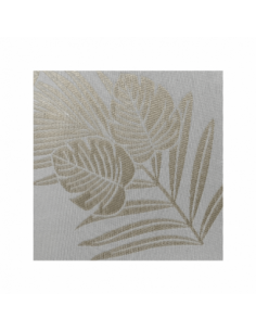 Tapete antimanchas flor beige