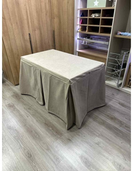 Conjunto Antimanchas Aterciopelada Triplegrueso color Beige