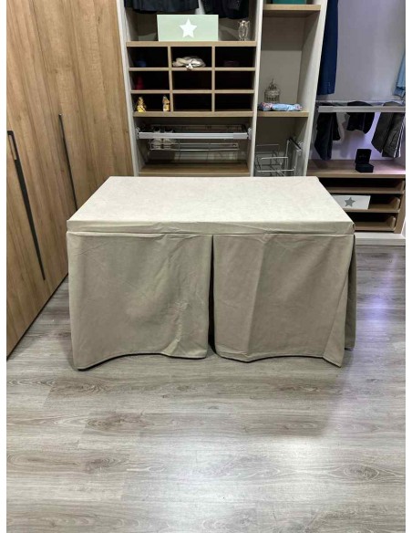 Conjunto Antimanchas Aterciopelada Triplegrueso color Beige