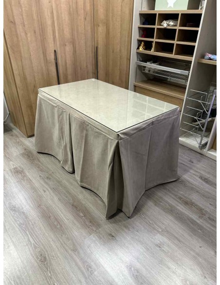 Ropa Antimanchas Aterciopelada Triplegrueso color Beige